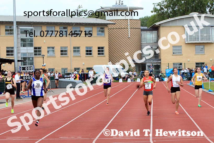 Girls Under-15s 200 metres, 2022 Northern Inter Counties U17s and U15s Track and Field, York, Thursday, June 2nd. Photo: David T. Hewitson/Sports for All Pics